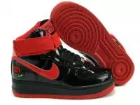 nike air force one kids chaussures femmes rouge noir